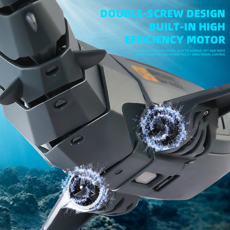 Smart RC Shark Whale Spray Water Toy