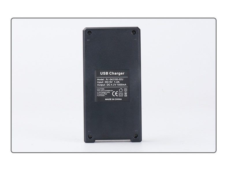 USB Charger for 18650 Rechargeable Battery 2 Slot