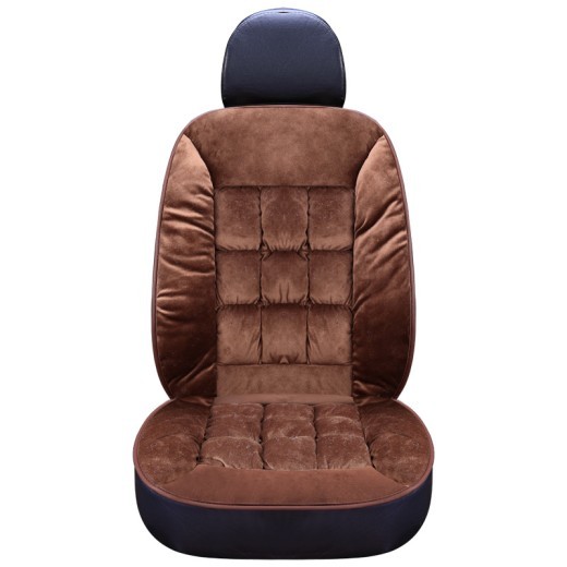 Car Seat Cushion Autumn and Winter New Thick Short Plush Cushion Single Seat Mat Pad Warm Seat Cover