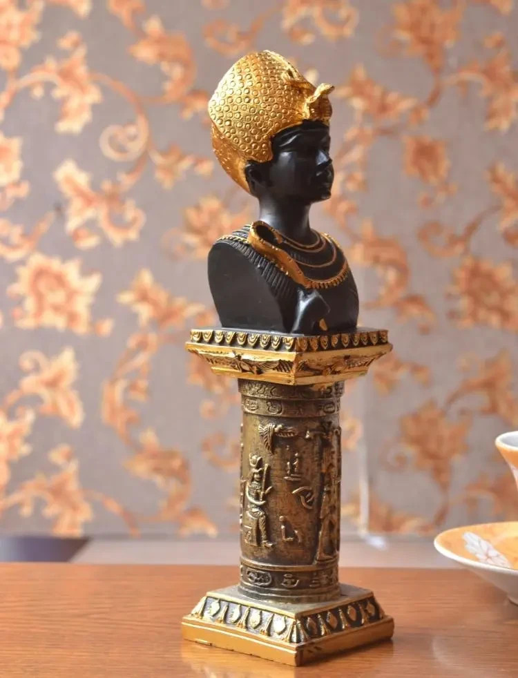 Ancient Egyptian Pharaoh Head Portrait Queen Decoration Home Living Room Hotel Decorations
