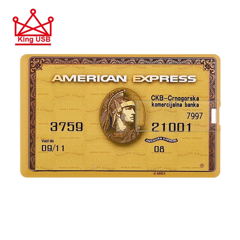 Bank Card Series USB Flash Drive - 4GB to 128GB Storage