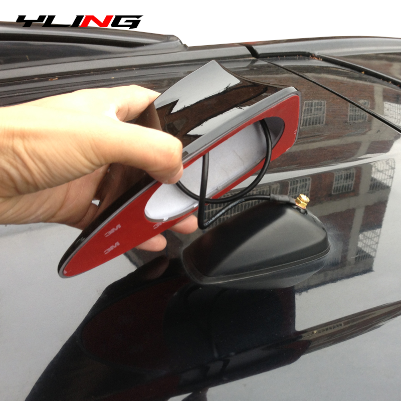 Car Shark Fin Antenna Cover Base  Stylish Radio Signal Aerial Replacement for Car Roof