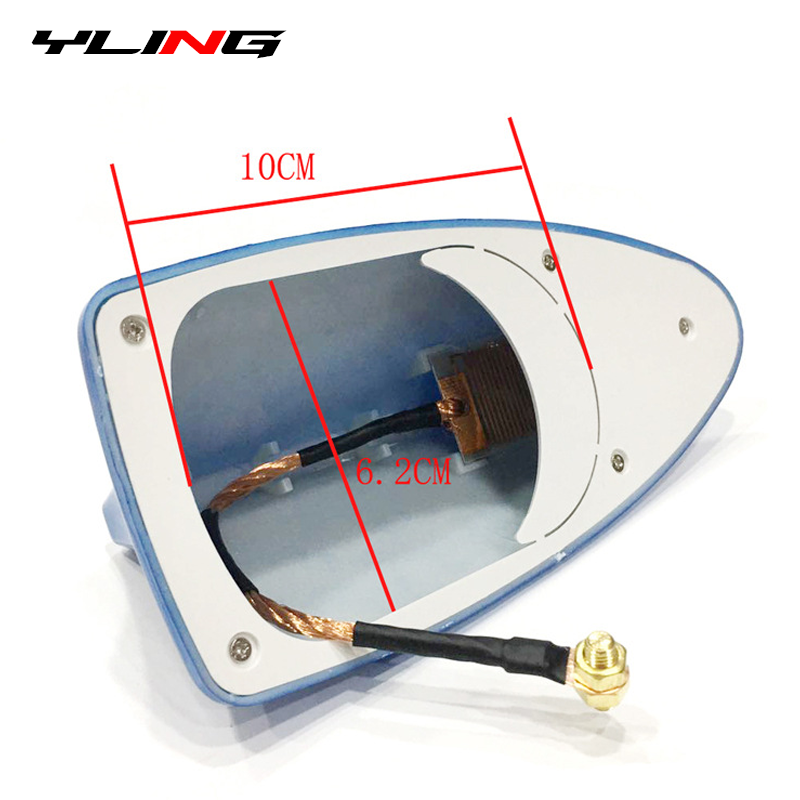 Car Shark Fin Antenna Cover Base  Stylish Radio Signal Aerial Replacement for Car Roof