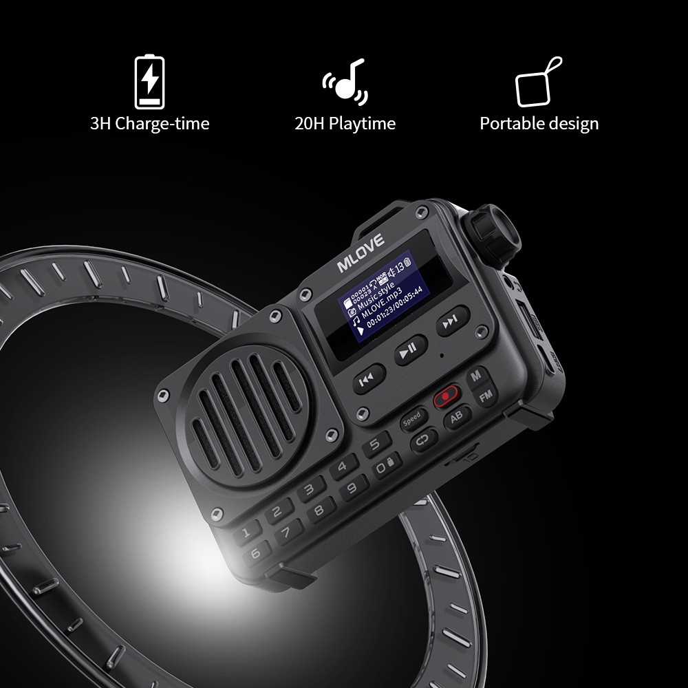 MLOVE BV800 Super-Portable Bluetooth Speaker