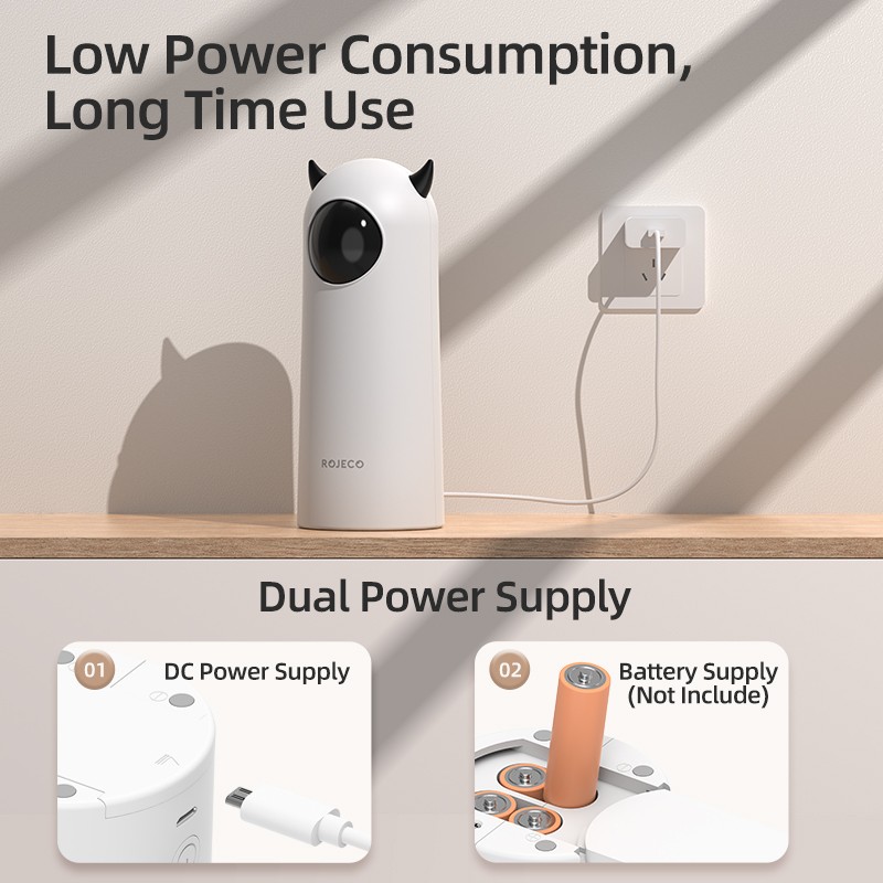 ROJECO Automatic Cat Toy  Smart Interactive LED Laser for Cats and Dogs
