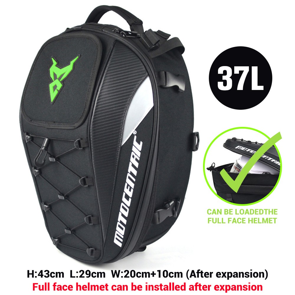 MOTOCENTRIC Motorcycle Back Seat Bag