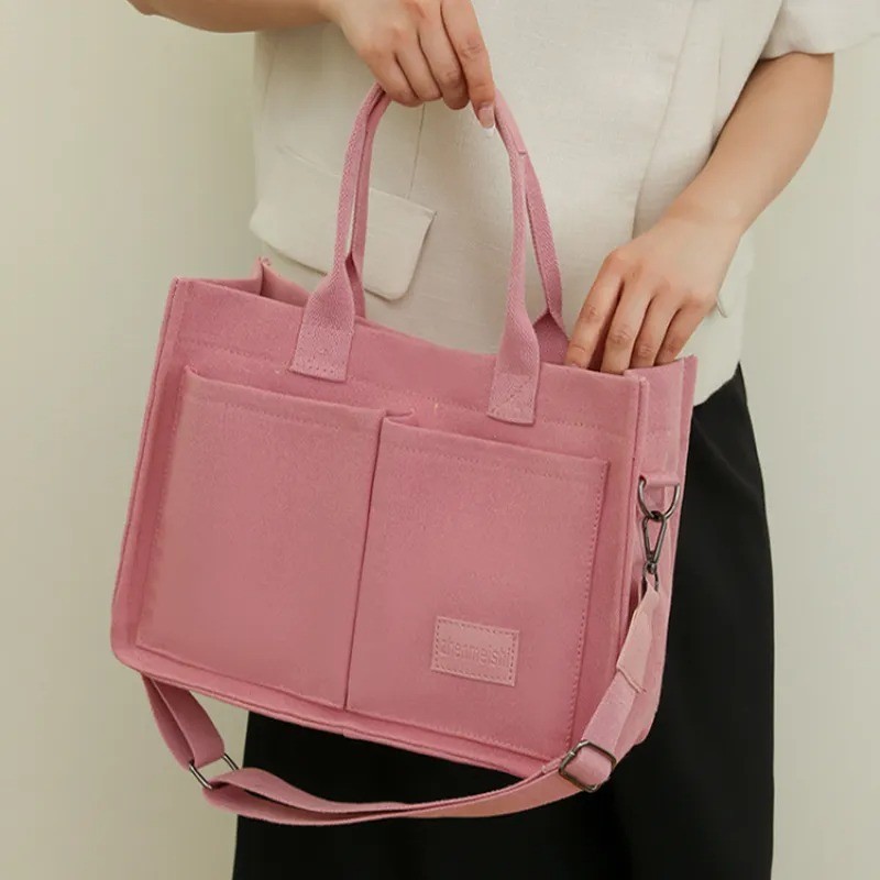 New Canvas Shoulder Bag Women Large Capacity Handbags