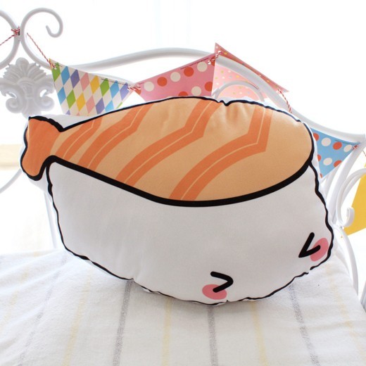 Salmon Cushion Plush Toy