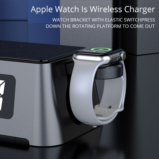 Private Mode Smart Alarm Clock All-in-one Wireless Charger