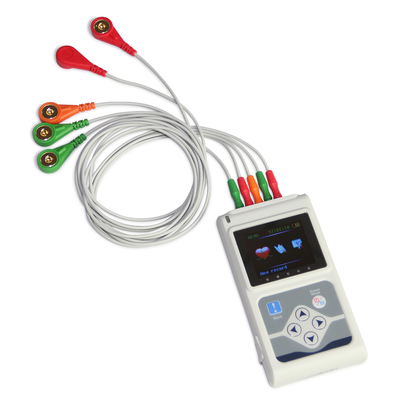 Handheld 24 Hours 3 Channel ECG EKG Holter Monitor System Contec TLC9803 PC Software