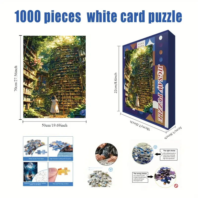 1000pcs DIY Jigsaw Puzzle  Knowledge Ocean Theme