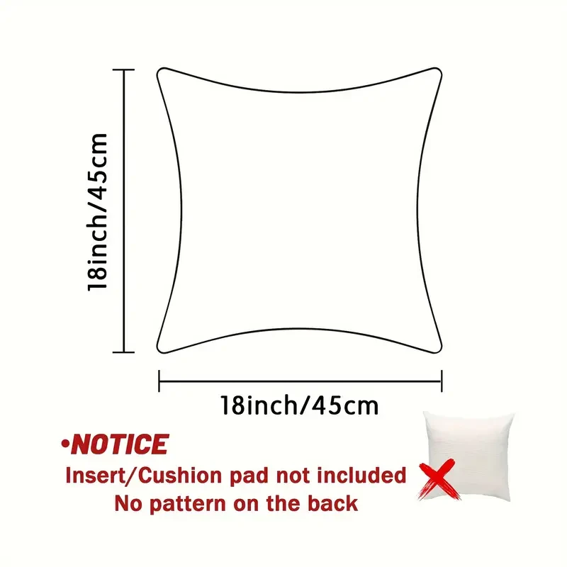 JIT 4-Pack Contemporary Throw Cushion Covers  Velvet Cat Floral Abstract Art