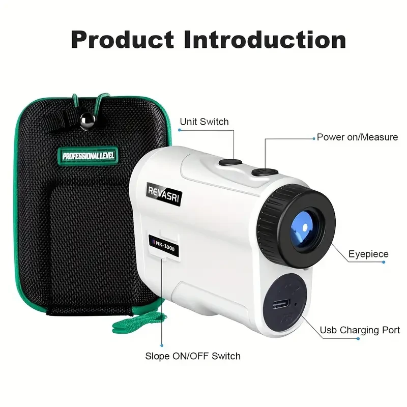 Golf Rangefinder with Slope & Pin Lock Vibration