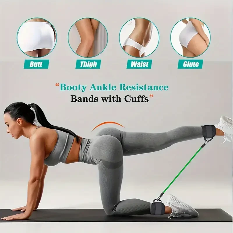 5-Piece Universal Ankle Resistance Band Set