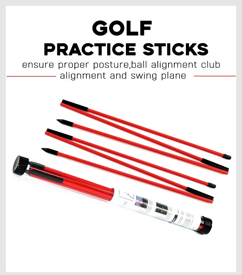 Factory Direct Sales Three-fold Directional Stick 2 Pack Golf Pointer Swing Practice Aid