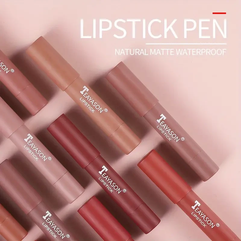 12 Colors Matte Moisturizing Lipstick Crayons