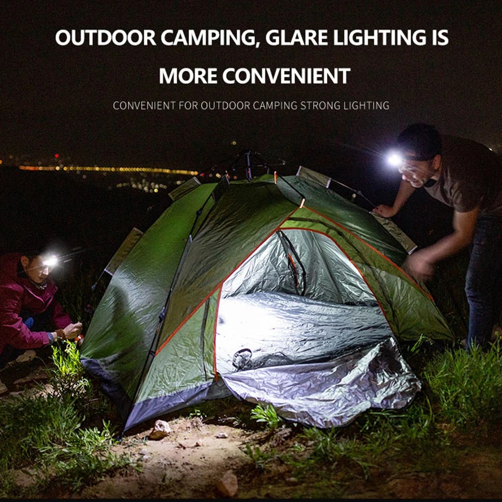 Mini 3W COB LED Headlight - 3 Modes Waterproof Headlamp Flashlight Torch for Outdoor Camping and Night Fishing