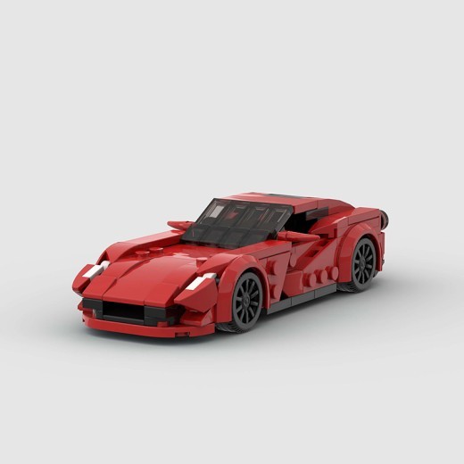Cool Racing And Running Small Particle Children's Toy DIY Building Blocks