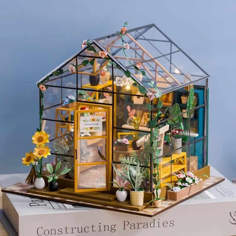 3D Puzzle Wooden Dollhouse Kit