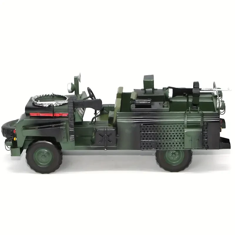 1:10 Scale Handcrafted Iron Military Vehicle Model