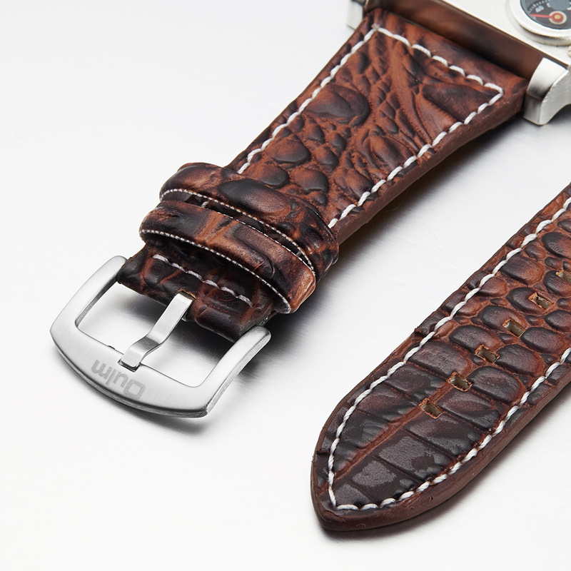 Dual time zone quartz watch for menv
