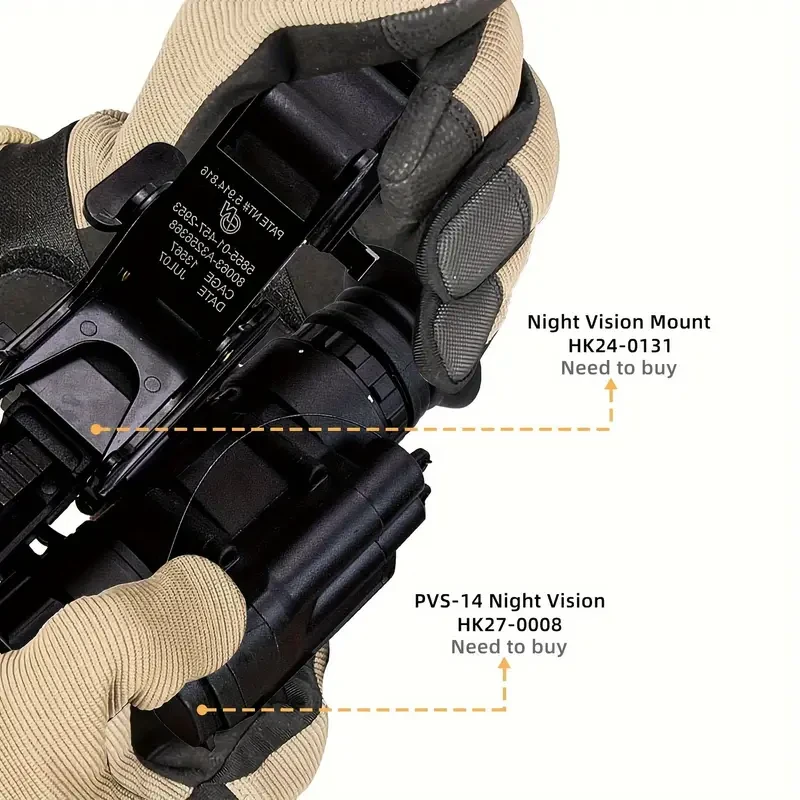 Tactical Night Vision Helmet Mount Rhino NVG PVS-14/PVS