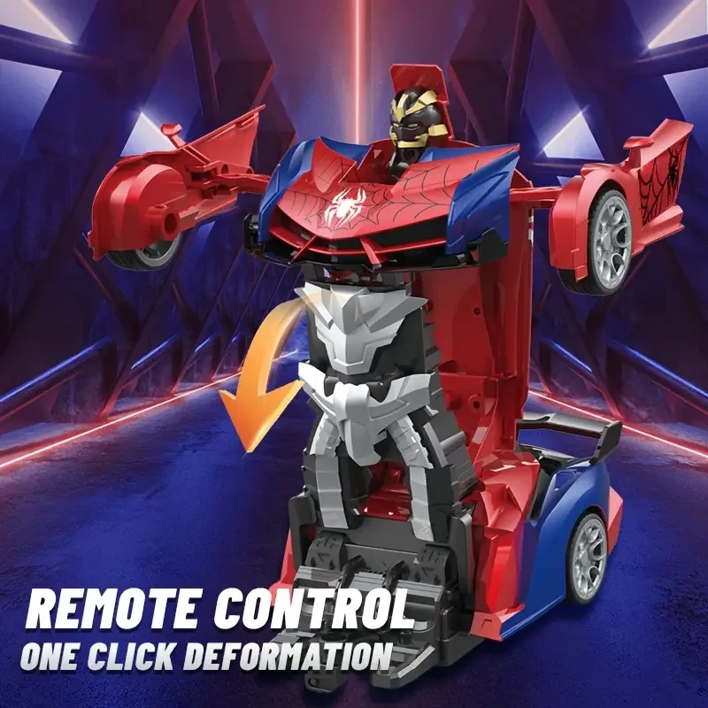 Spider Transforming Remote Control Car Robot Toy