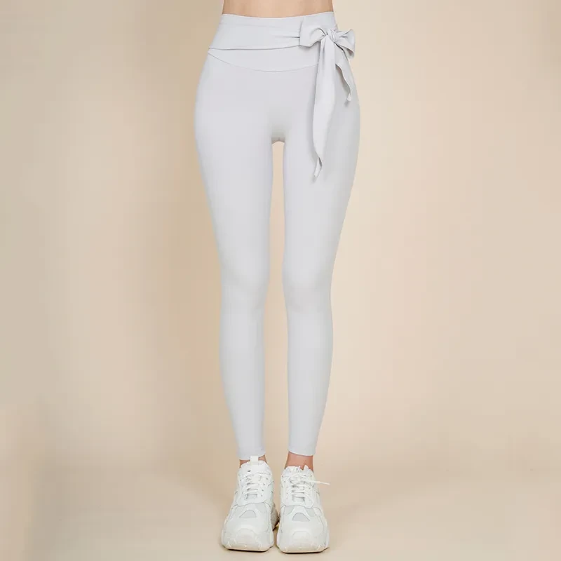 Nude Sports Yoga Wear Trousers Korean Fashion Quick-drying Stretch Fitness Yoga Pants Women