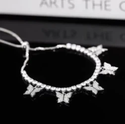 Multi Butterfly Bracelet Light Luxury Niche Micro-set Zircon