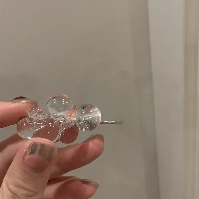 Simple Side Acrylic Beaded Clip