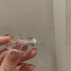 Simple Side Acrylic Beaded Clip