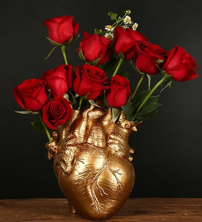 Shape Flower Vase Nordic Style Flower Pot Art Vases Sculpture Desktop Plant Pot For Home Decor Ornament Gifts