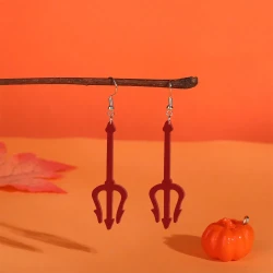 Environmental Acrylic Earrings Halloween Red Love