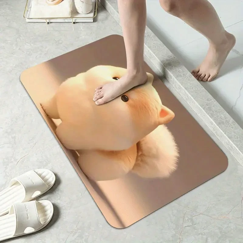 Purchase Products Like Diatomaceous Earth Bath Mats, Bathtub Mats, a Cute Little Dog, New Year Gifts, Valentine'S Day Gifts, Stylish Themed Kitchen, Living Room, And Bathroom Mats. These Mats Have Super Absorbent Properties, Quick-Drying Features, And Are