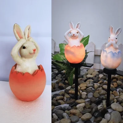 Easter Easter Broken Shell Rabbit Lawn Light🐰Broken Shell Rabbit Lawn Light🐰