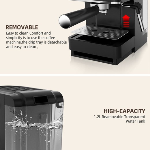 Household Semi-automatic Pressure Milk Frother For Coffee Machine