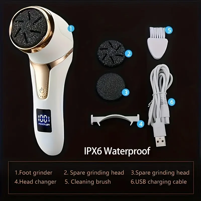 Rechargeable Electric Foot File for Callus Removal
