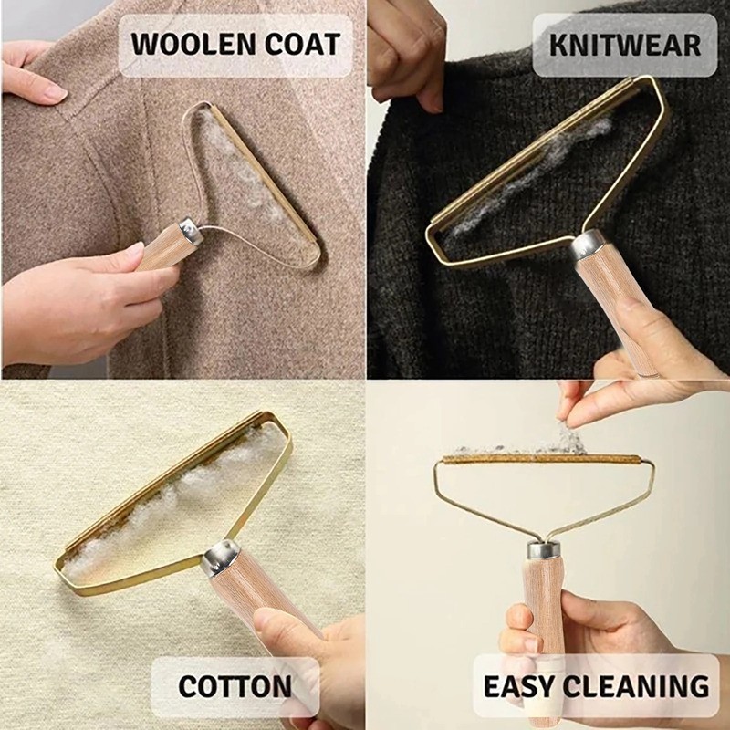 Portable Manual Lint Remover Brush  Pet Hair, Fabric Shaver, and Fuzz Cleaner for Sofa, Clothes, and More