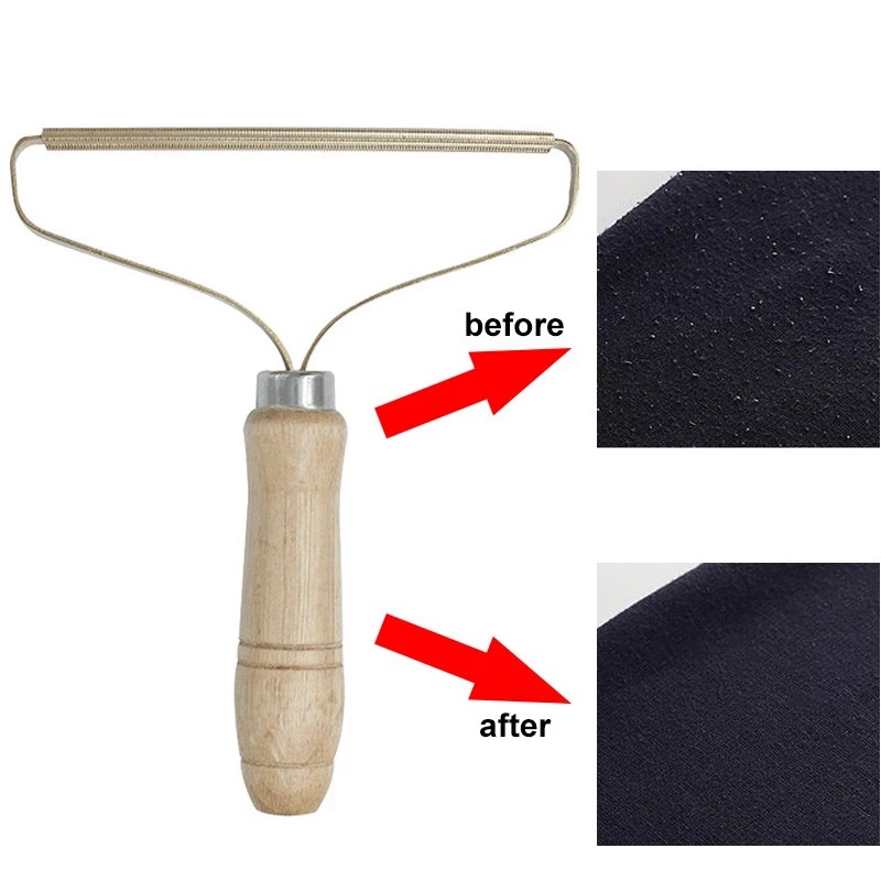 Portable Manual Lint Remover Brush  Pet Hair, Fabric Shaver, and Fuzz Cleaner for Sofa, Clothes, and More