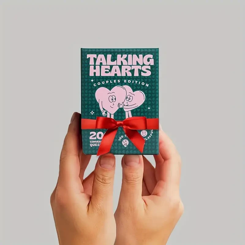1 Deck Couples Edition Card Game - 200 Thought-Provoking Questions & 2 Wild Cards