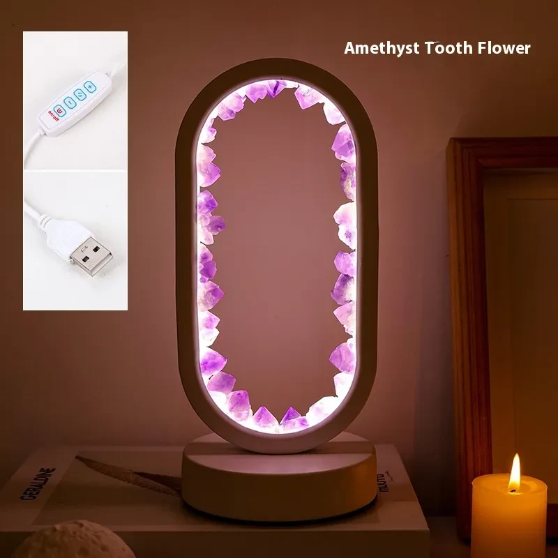 Bedroom Bedside LED Night Crystal Lamp