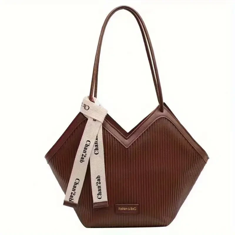 Stylish Love-Themed Faux Leather Tote