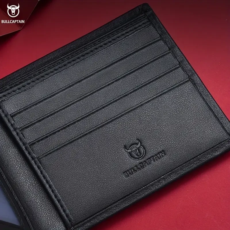 BULL CAPTAIN Genuine Leather Men's Wallet
