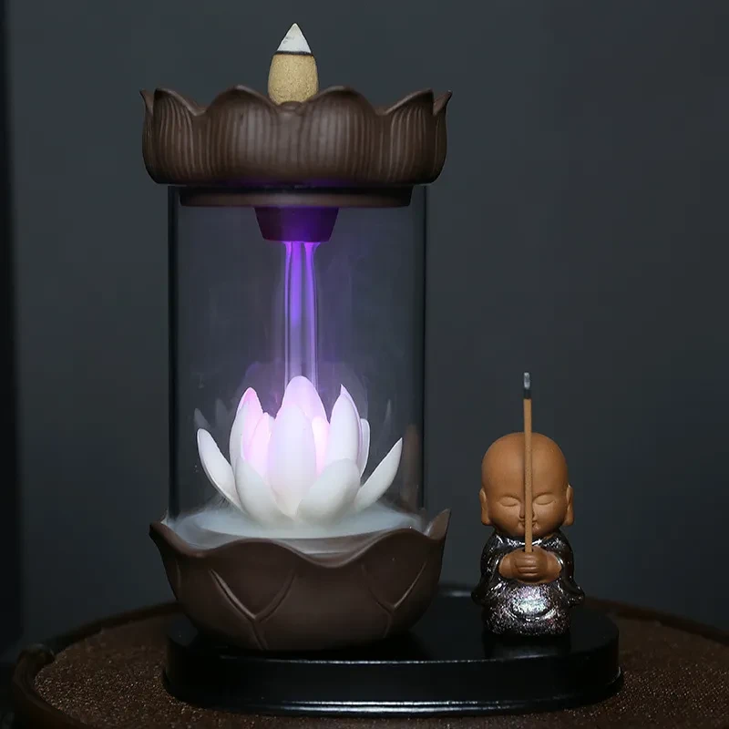 LED Lamp Backflow Incense Burner Home Decoration Ornaments