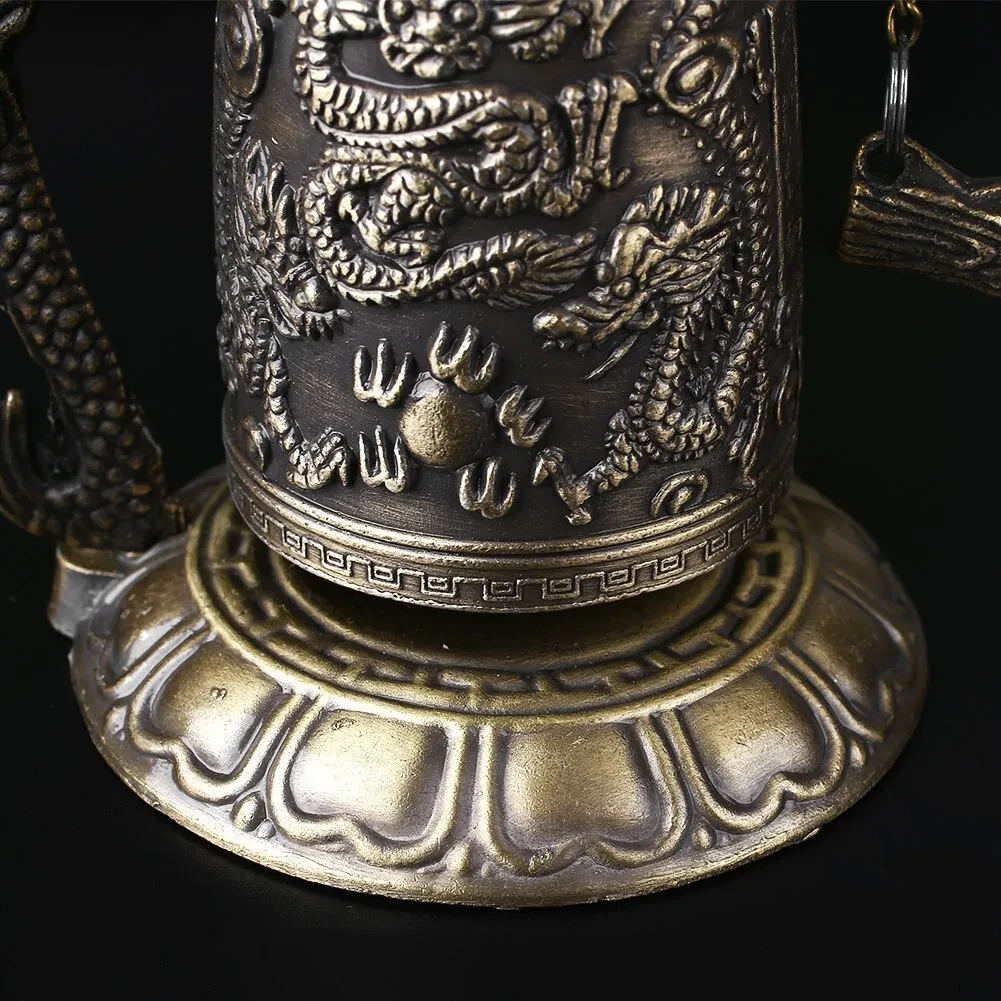Bronze monk lock dragon clock