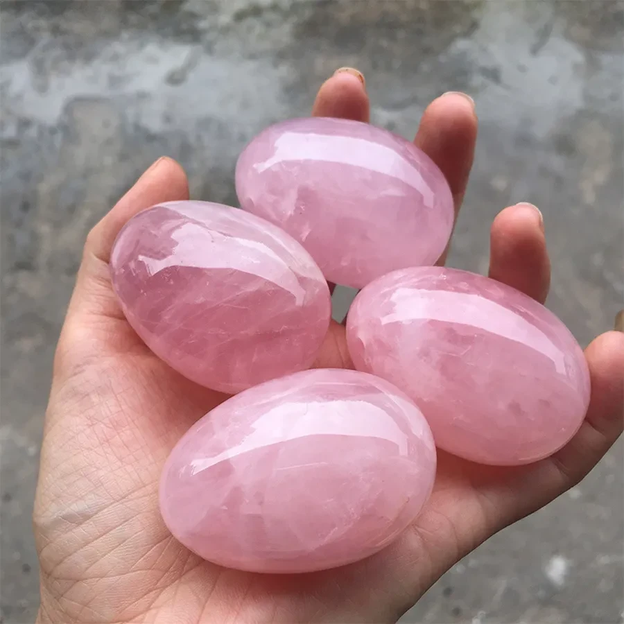Natural Egg Shaped Crystal Craft Ornaments