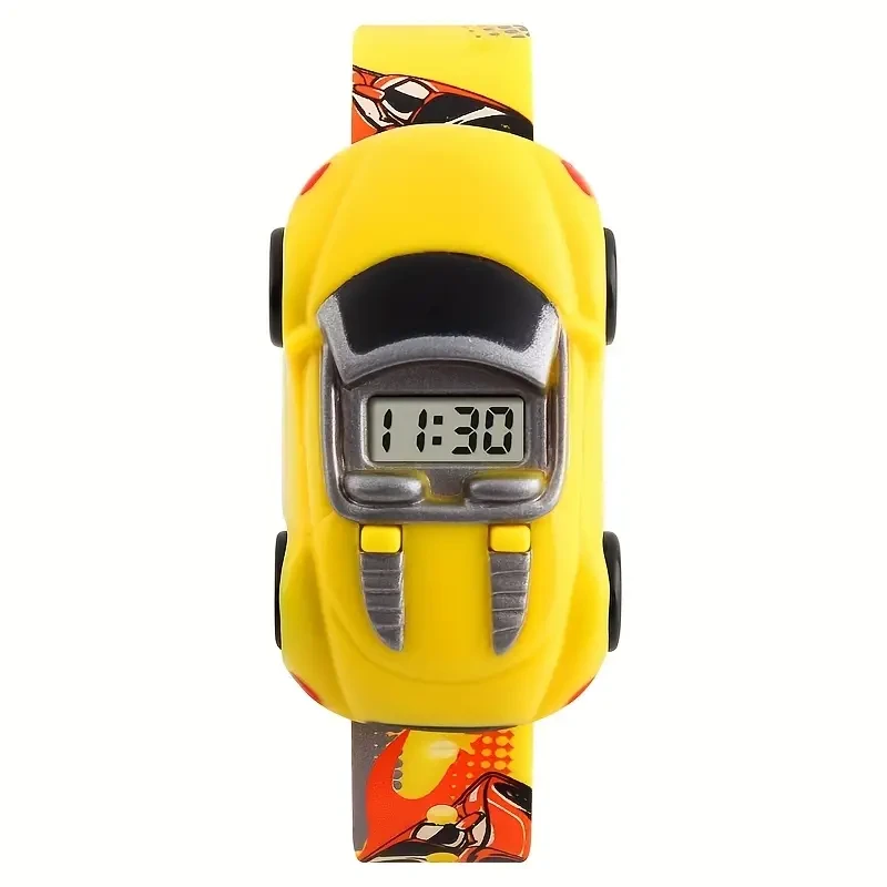 SKMEI Cartoon Car-Shaped Kids Digital Watch