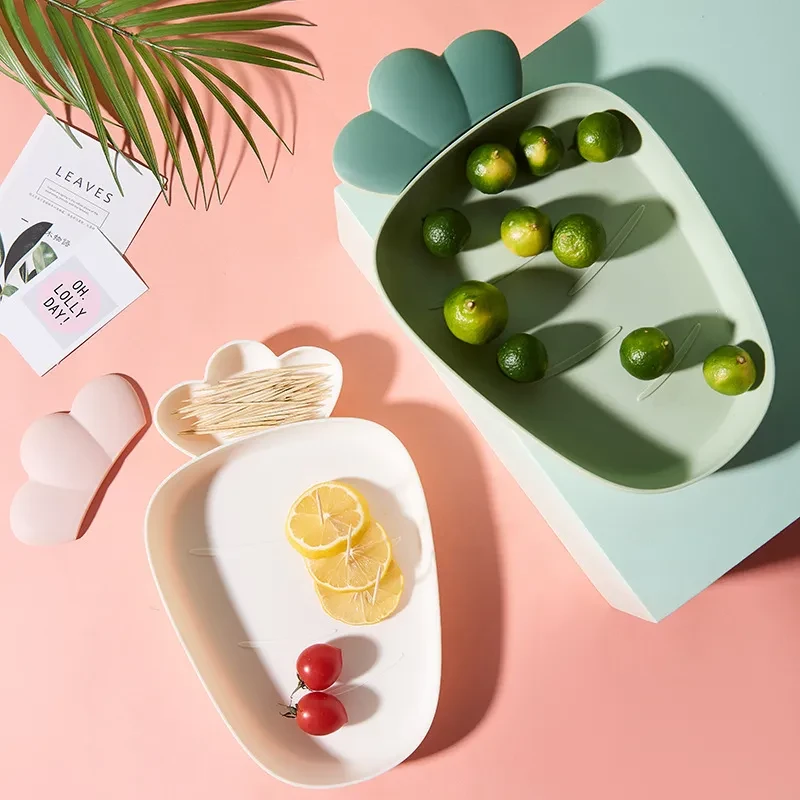Strawberry-shaped Lazy Snack Tray, Fruit Food Tray, Cute Candy Tray