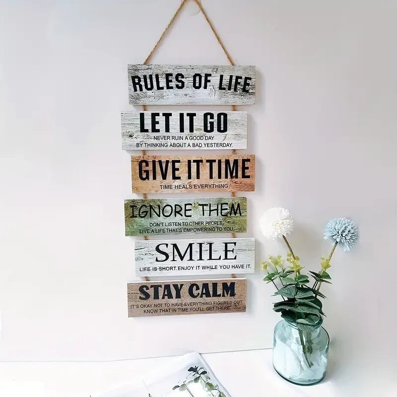 1pc Vintage Wooden Decoration Hang Tag