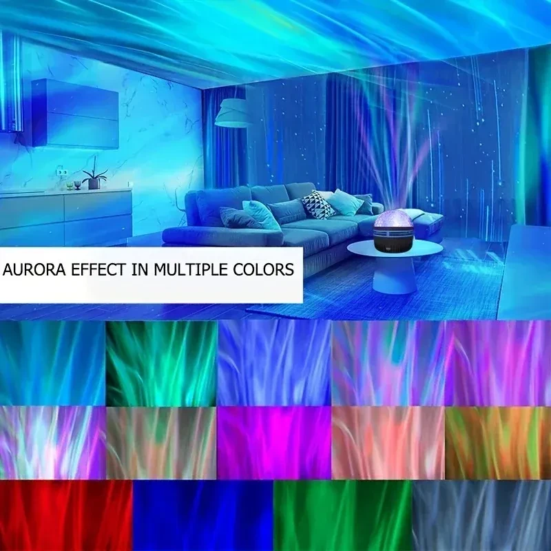 LED Star Galaxy Projector Lamp Spotlight Colorful Rotating Magic Ball Bedroom Atmosphere Lamp Bar KTV Disco Party Stage Light